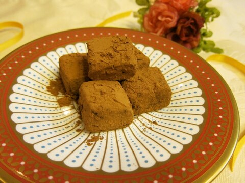 はったい粉入り生チョコ＊麦チョコ風味